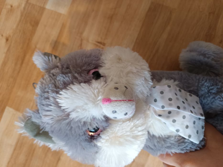 Nr336) maskotka przytulanka kotek kot siedzi