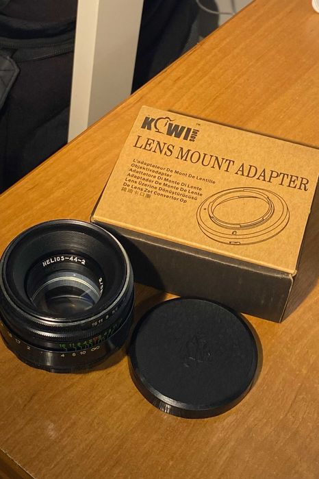 Объектив Helios 44-2 58 мм f/2 + адаптеры Canon и Nikon