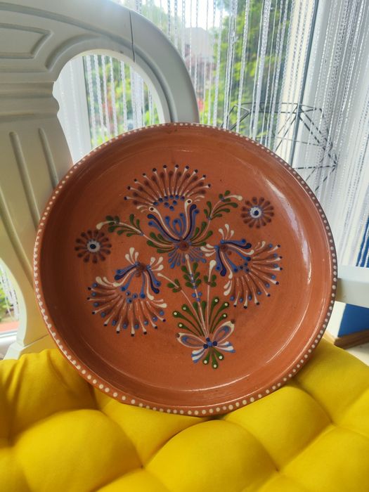 Talerz ceramiczny ludowy