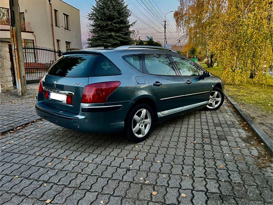 Śliczny.Peugot.407.Sw.2006r.2.0.HDI.Diesel.Panorama.Dł.Opł.Moż.Zamiana