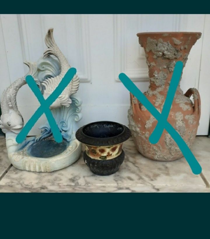 Potes e vazos / peças antigas 1€ a 3€