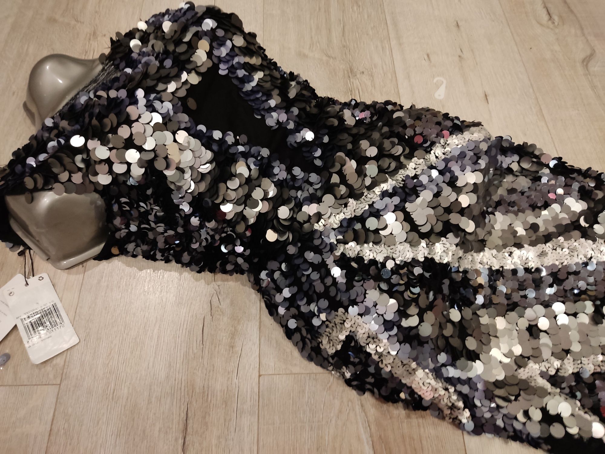 Sukienka sylwester cekiny Mango Rozm36- 38