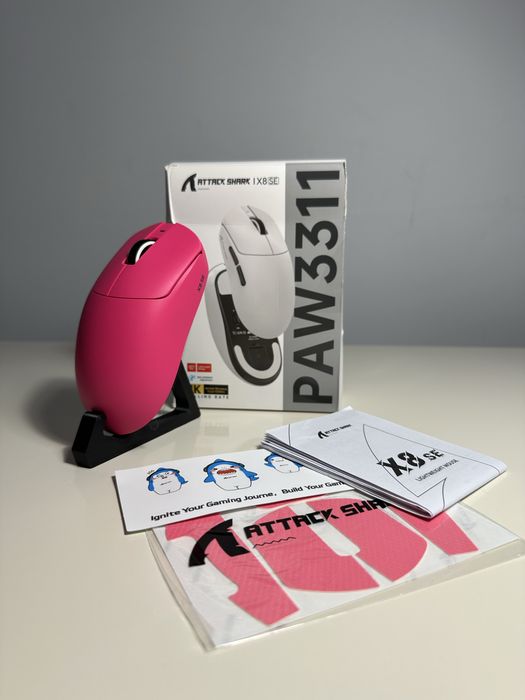 Мишка АТTACK SHARK X8 SE -рожева