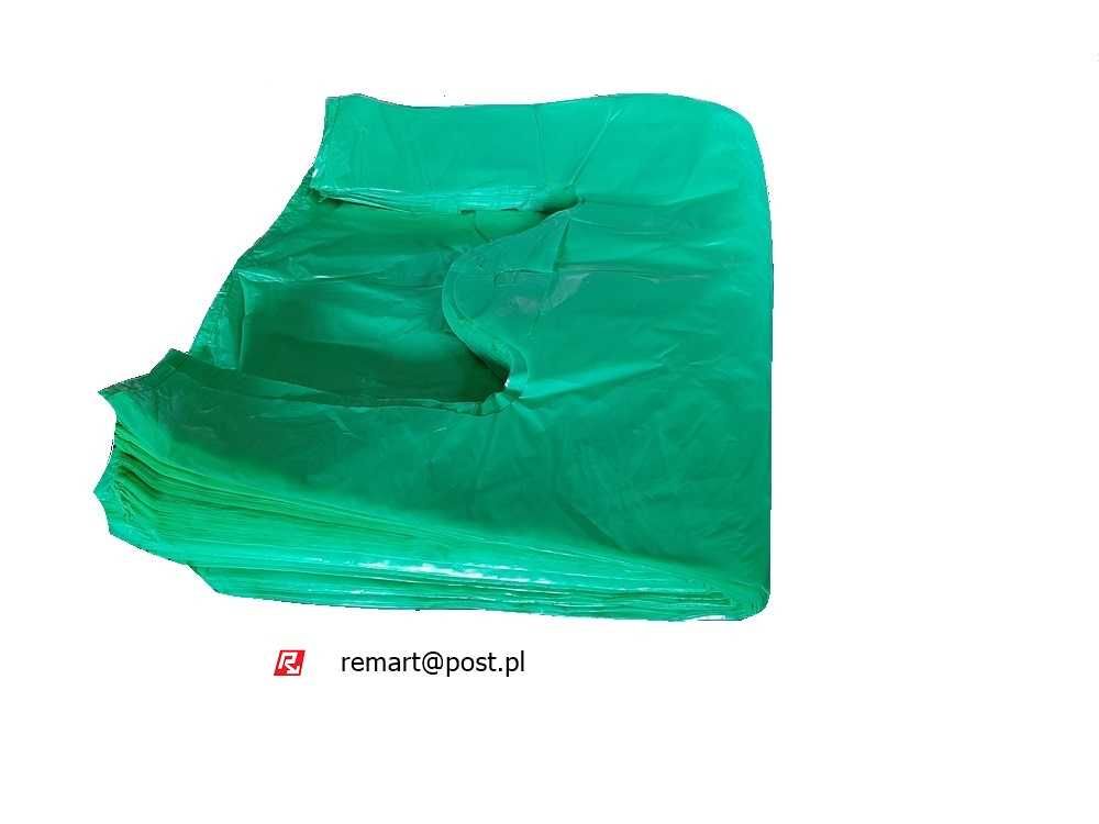 reklamówki o pojemności do 3 kg 100 sztuk kolor zielony
