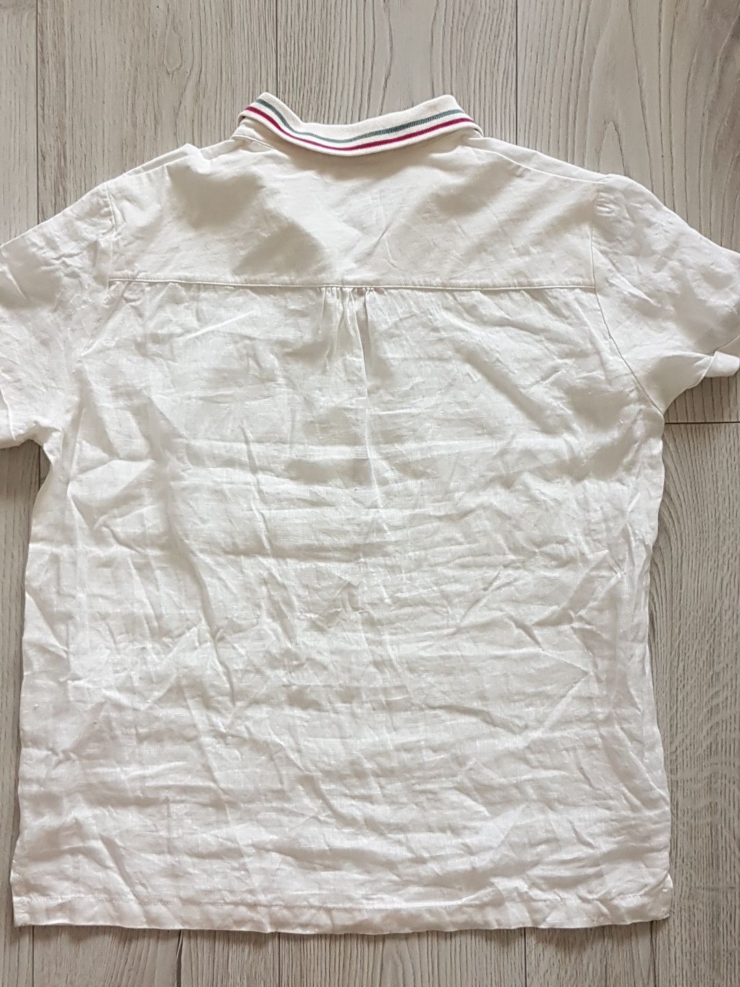 Koszulka polo jak nowa U.S. Polo ASSN. biała/ecru, r. L,