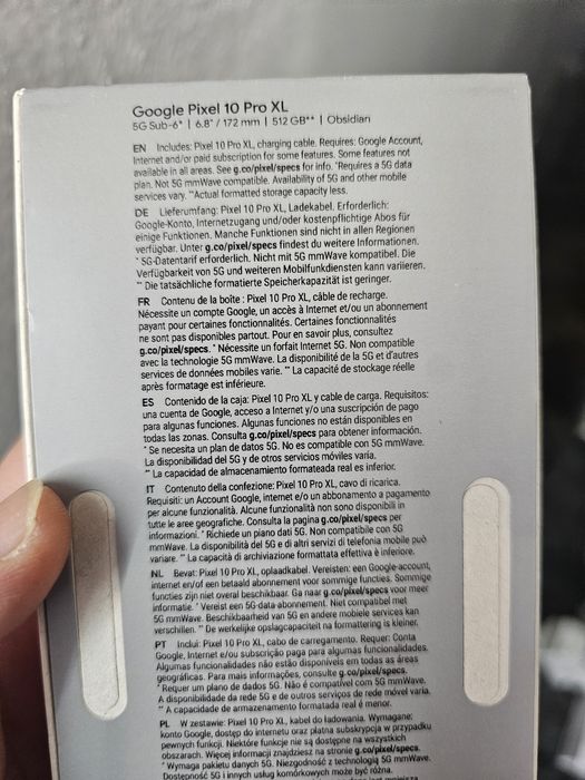 Google pixel 10 pro xl..512gb