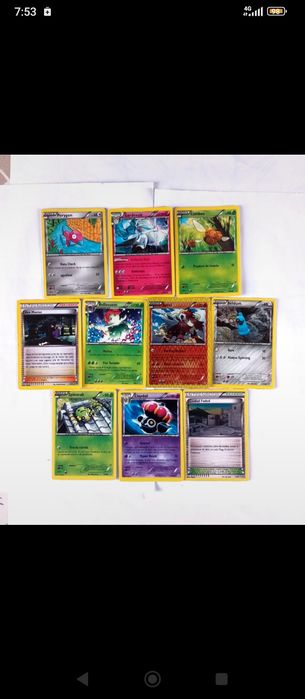 10 cartas Pokémon
