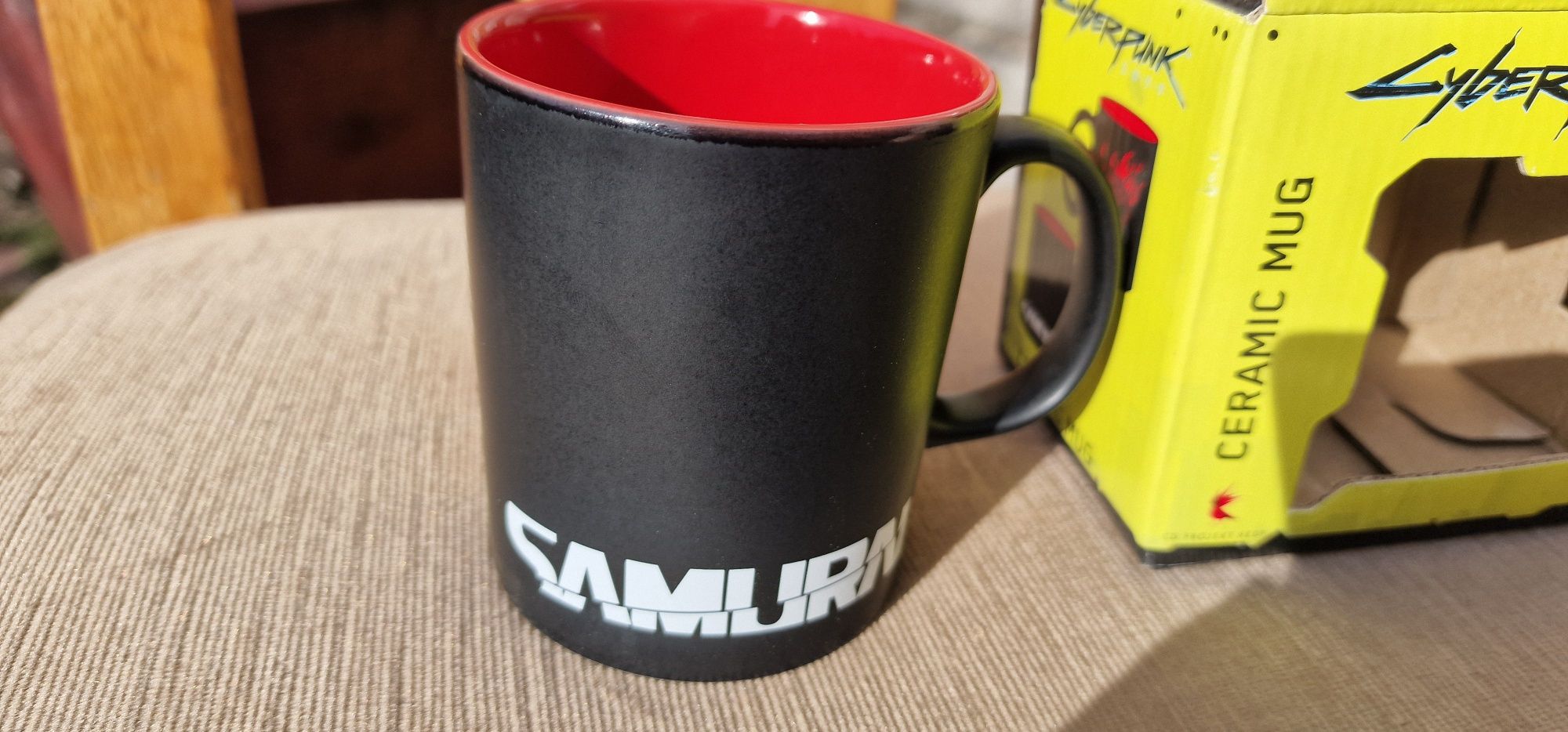 Cyberpunk 2077 kubek mug jinx samuraj. Oryginalny. Nowy Cd projekt red