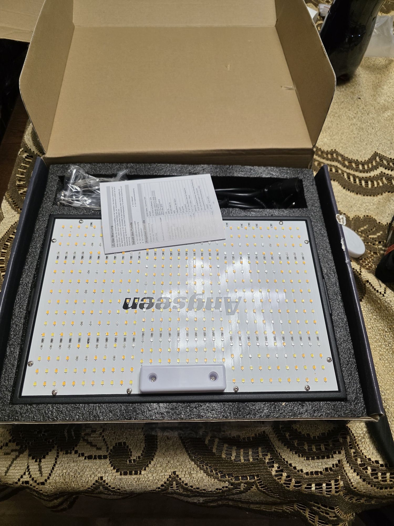 Oświetlenie do Uprawy Roślin Lampa LED Wisząca Angseen SR09 100W
