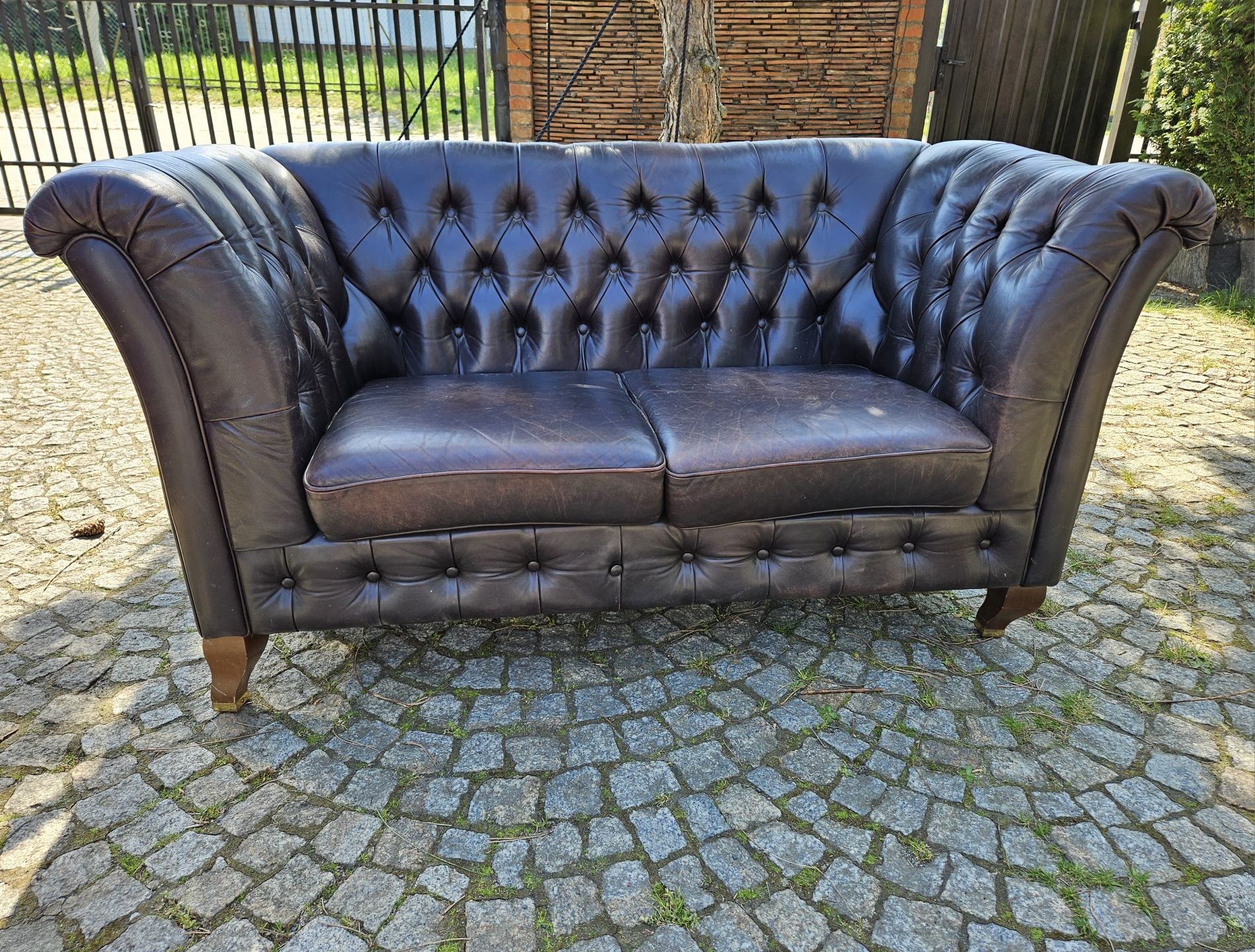 Skórzana sofa Chesterfield