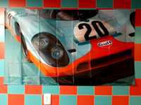 Automobilia Clássicos em Le Mans Posters em Tecido 150x90cms