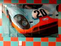 Automobilia Clássicos em Le Mans Posters em Tecido 150x90cms