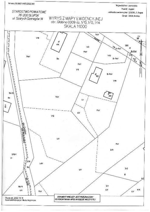 działka budowlana / inwestycyjna 1,5ha Słupsk Głobino