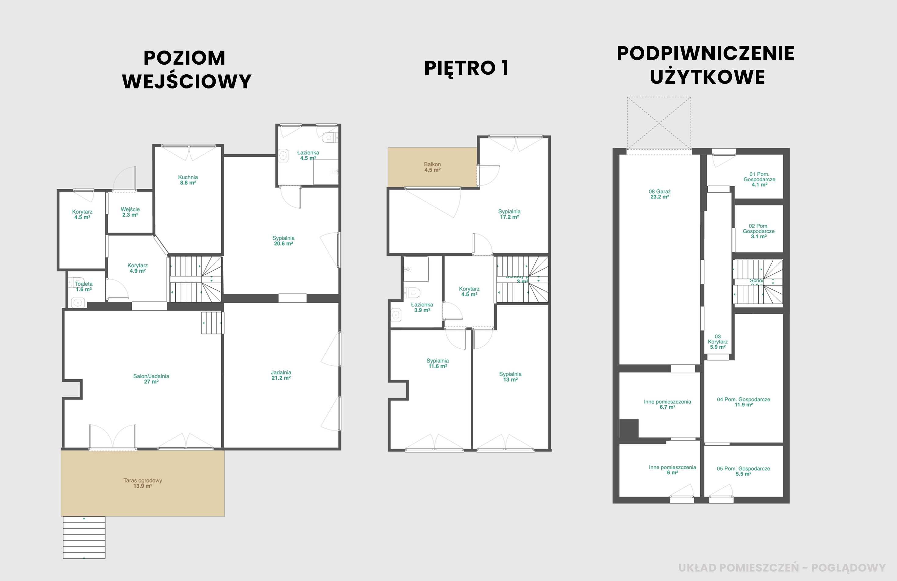 Dom w Centrum Stargardu 147m2 + 67m2 podpiwniczenia + garaż na 2 auta