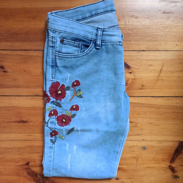 Damskie ozdobne dżinsy 36/38