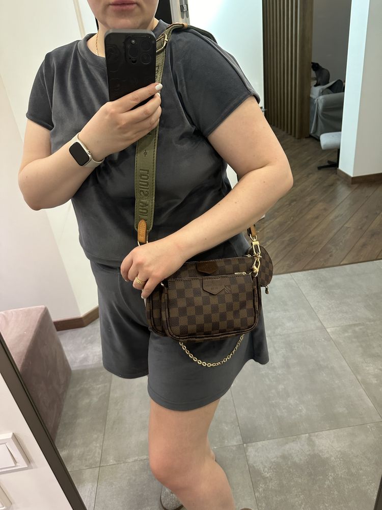 Женская сумка новая кожзам коричневая