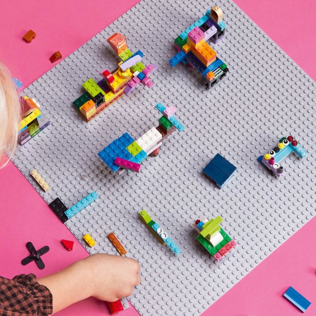 Lego лего 11024 Classic Серая базовая пластина