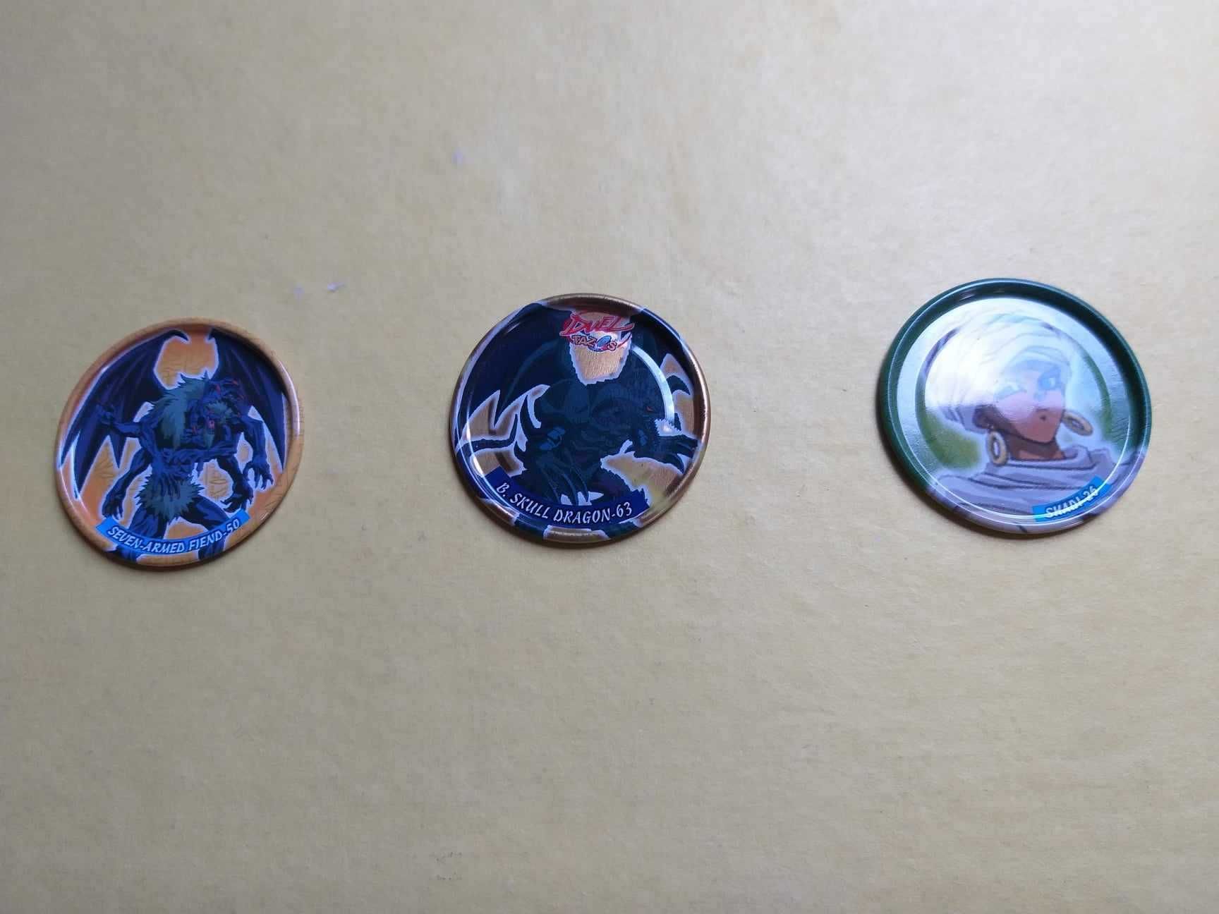 Yu-Gi-Oh metal tazos