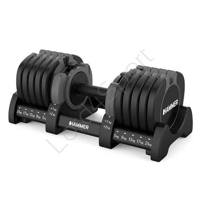 Zestaw hantli regulowanych 2x23 kg HAMMER STRONGLOCK 8.0