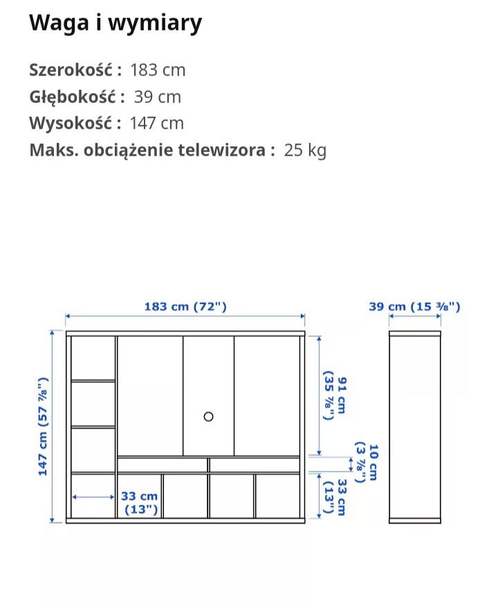 Szafka RTV TV Ikea