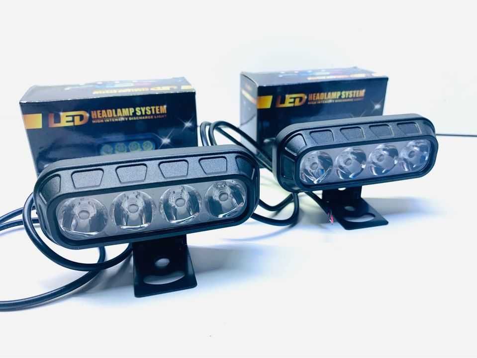 2 x Lampa Led soczewkowa biała 12W 12V z uchwytem. 8,5 x 3,5cm