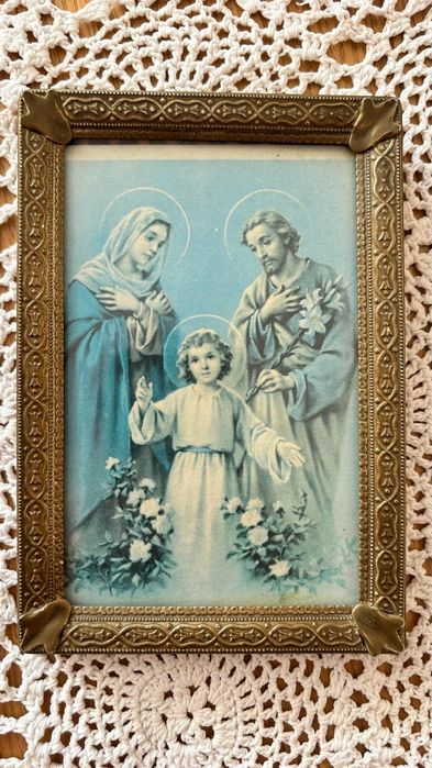 Stary obrazek Święta Rodzina