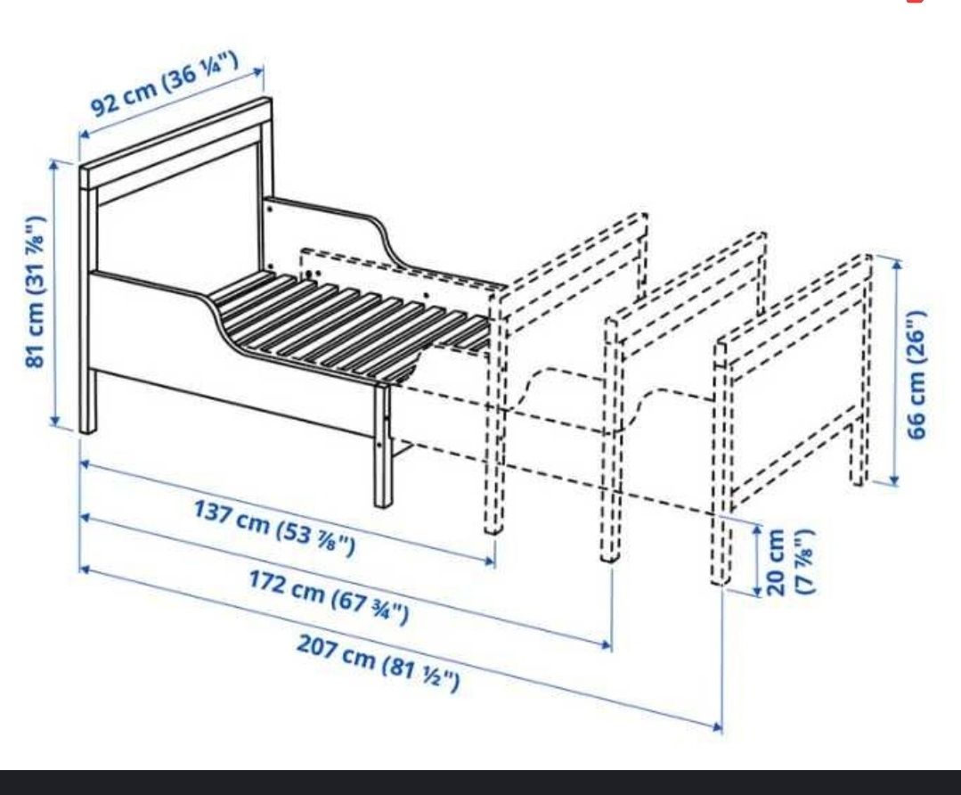 Cama criança extensível Sundvik - ikea