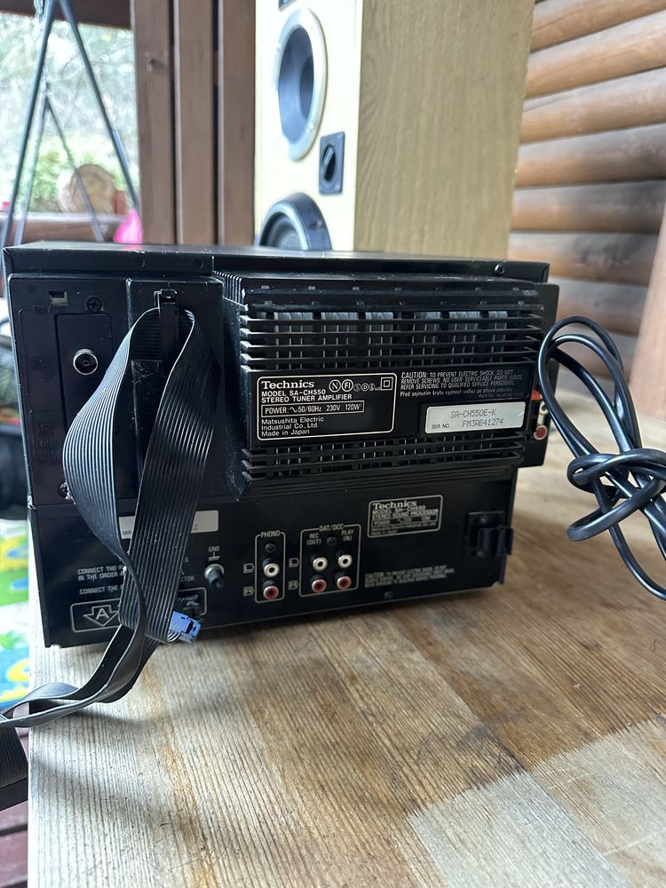 Zestaw stereo HiFi wieża Technics + kolumny Unitra Tonsil
