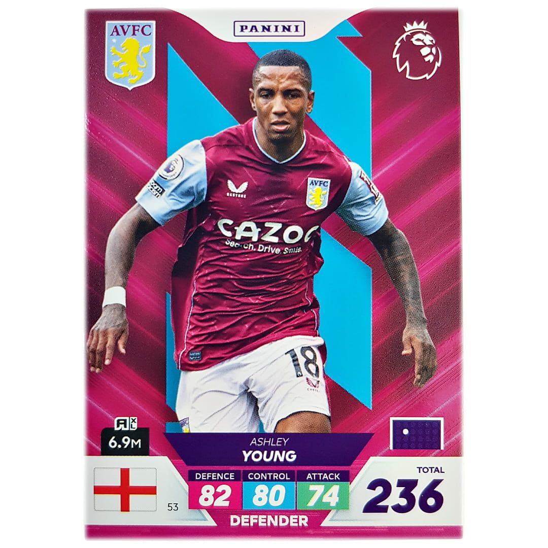 Karta Panini 53 Premier League 2023 Plus Ashley Young