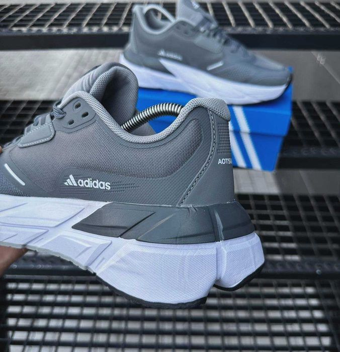 Кроссовки Адидас мужские Adidas сеточка серые