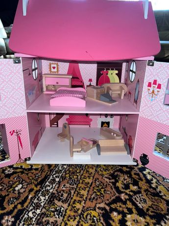 Детский кукольный домик с мебелью «Мадмуазель» Janod