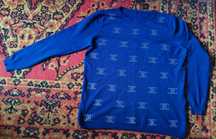 Granatowy sweter