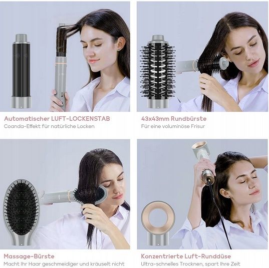 4 w 1 MaxAIR Styler, Parwin Pro Beauty zestaw szczotki do włosów z cie