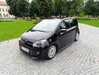 Volkswagen up! Black Edition, BBS ORI VW, bodykit, gwint TATECHNIX, przelot dwie rury