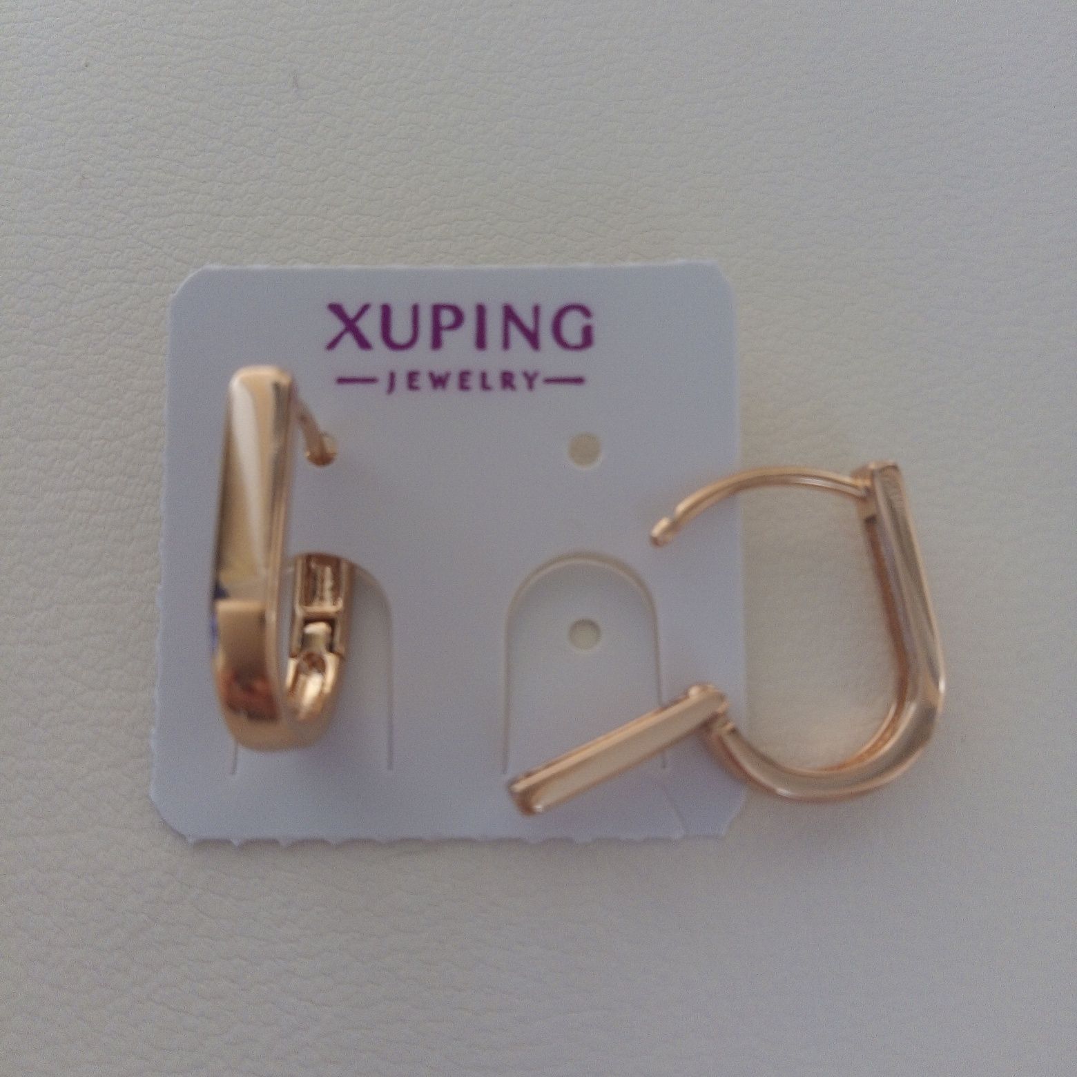 Сережки в позолоті від Xuping (мед золото)