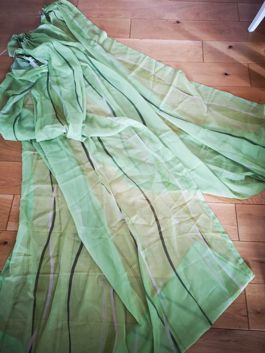 BPC Bonprix zielone zasłony 125x240 cm 2szt.