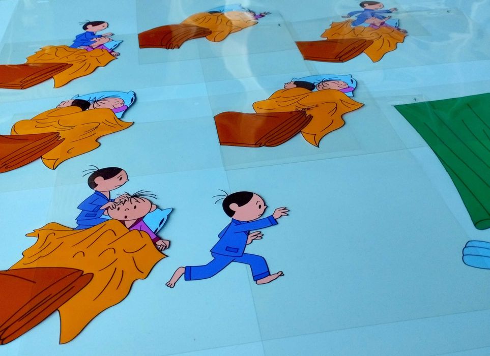 Bolek i Lolek folia animacyjna ZESTAW + TECZKA!