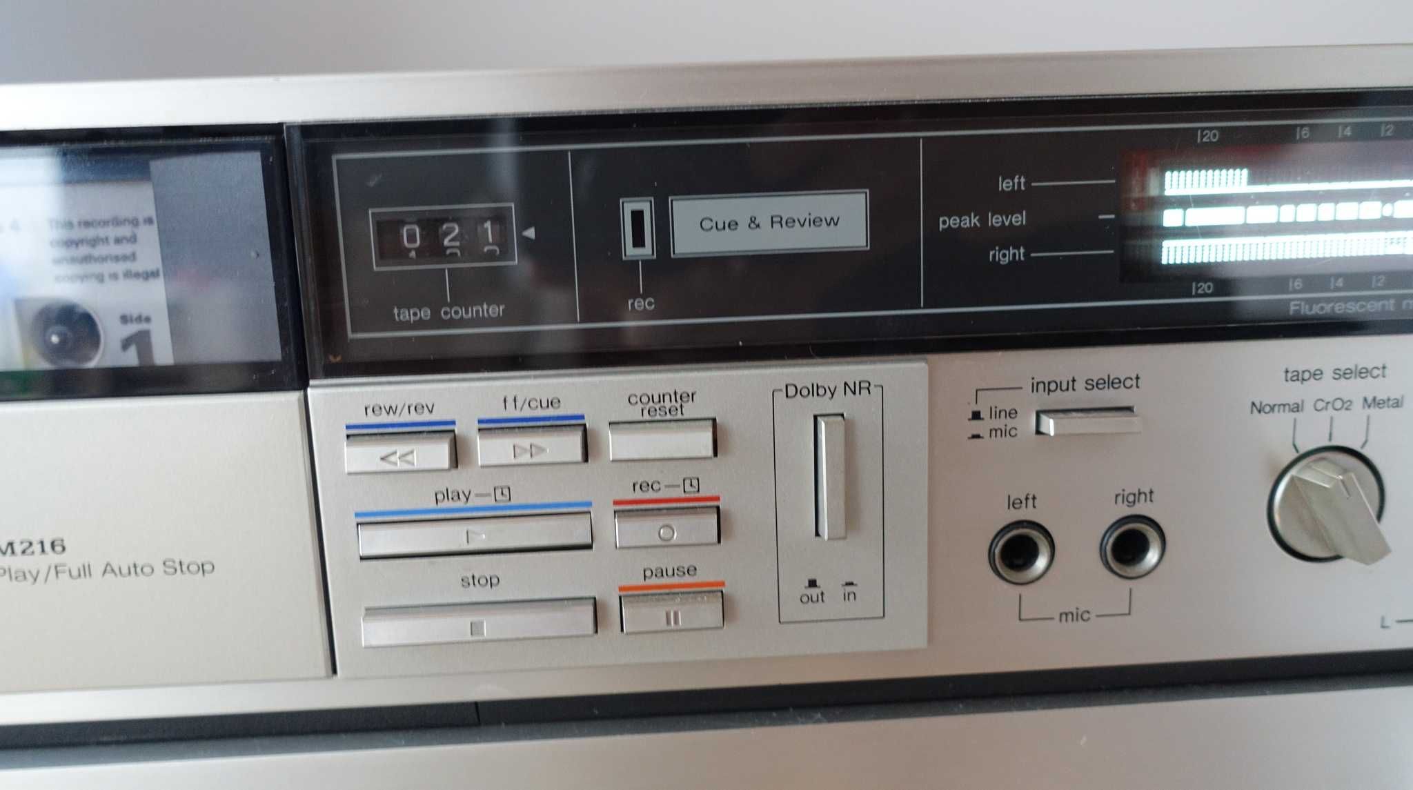 Magnetofon Technics M216  sprawny