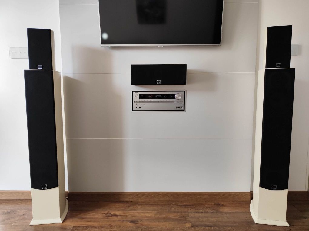 Kolumny M-Audio HRS-75 Piano Cream zestaw 5 głośników