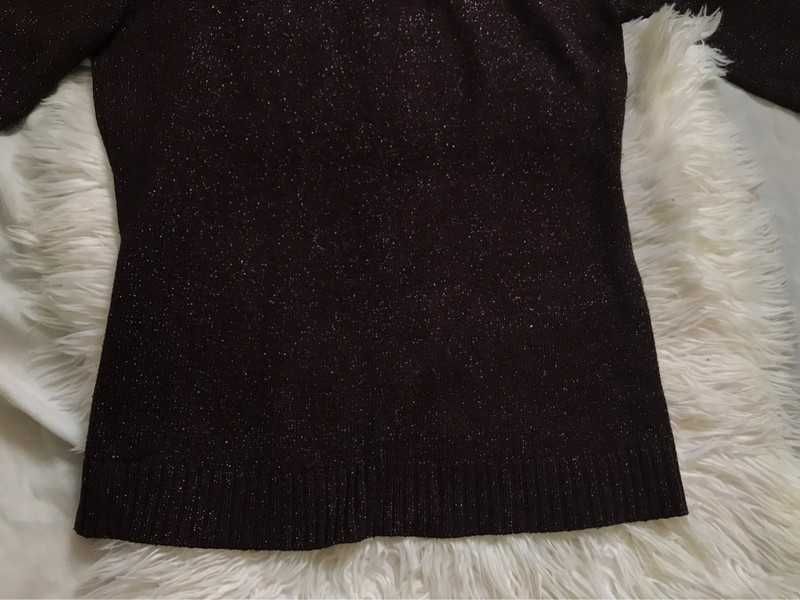 Camisola de malha com brilhantes 80% Lã - 10% Caxemira - 10% Elastano