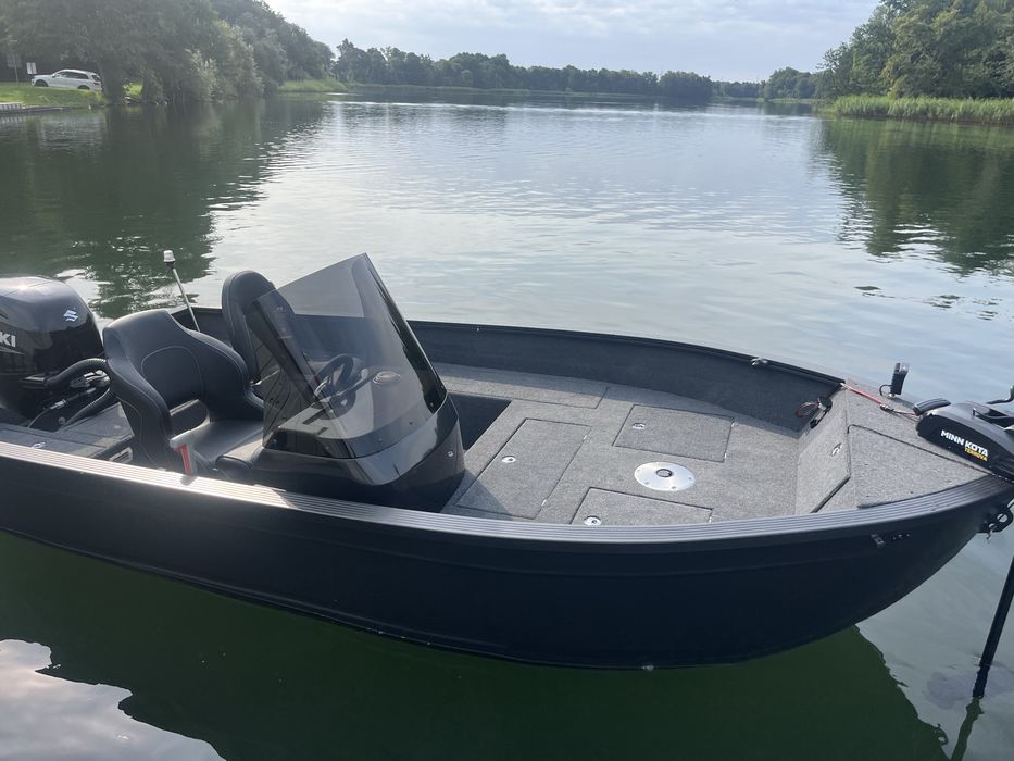 Łódka aluminiowa KING 420 sterówka