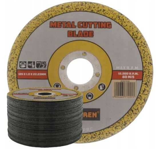 TARCZA DO CIĘCIA METALU Zestaw 50szt Tarcz do metali 125x1
