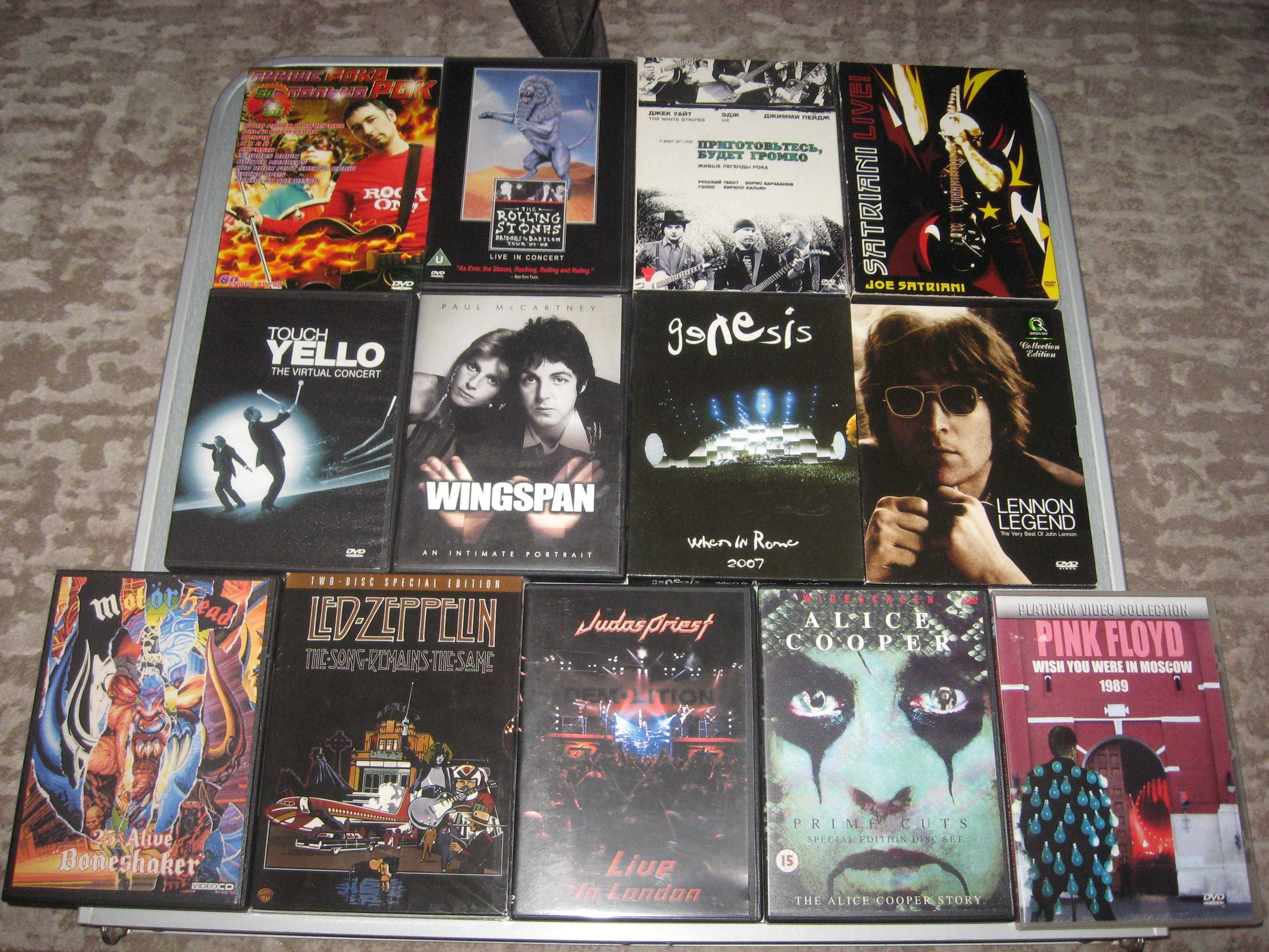 DVD Pink Floyd,Motorhead,Judas Priest,Wingspan,A.Cooper,Yello
