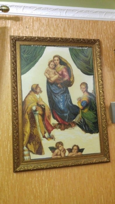 Вишитие картины-"Сикстинская мадонна"