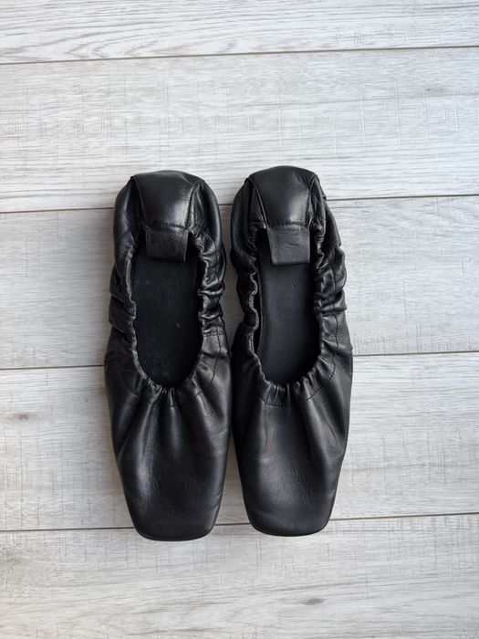 Mango czarne baleriny – skóra naturalna, rozmiar 37 jak nowa