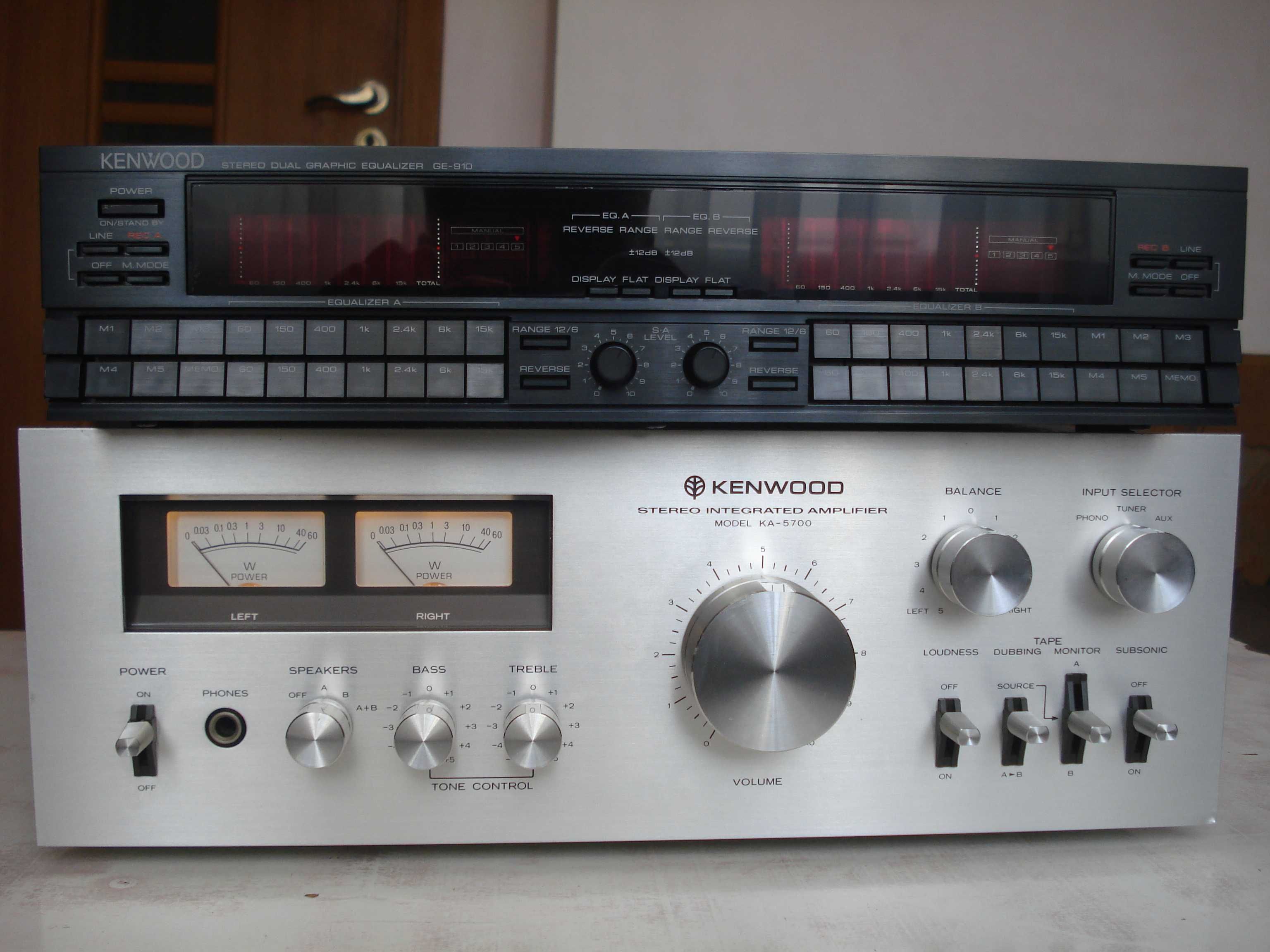 Еквалайзер "Kenwood" GE-4030, GE-910, підсил. KA-5700