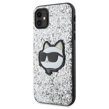 Oryginalne Etui KARL LAGERFELD Glitter Choupette Patch do Iphone 11