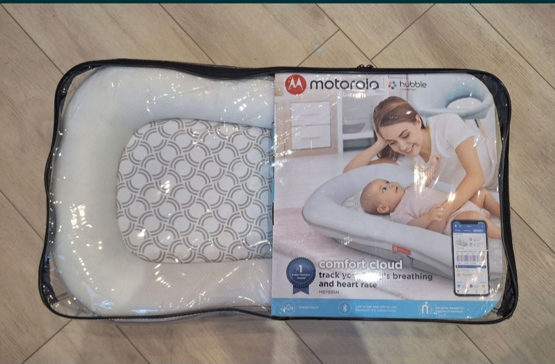 Motorola Materacyk Comfort Cloud z Monitorem Oddechu i Serca HUBBLE