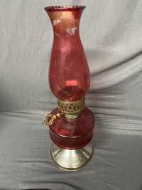 Lampa naftowa szkło Stylowe przedmioty