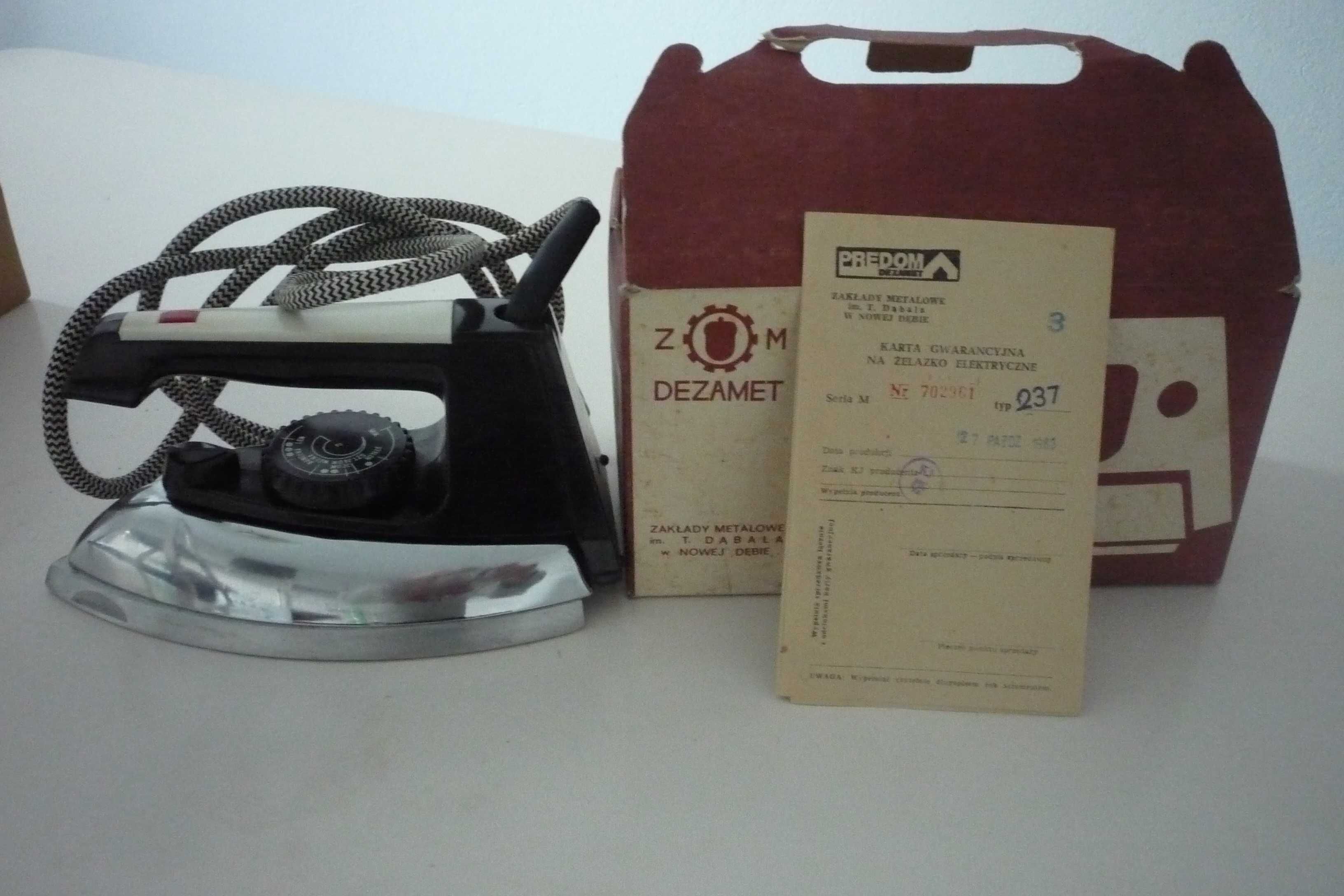 żelazko do prasowania dezamet 1983r